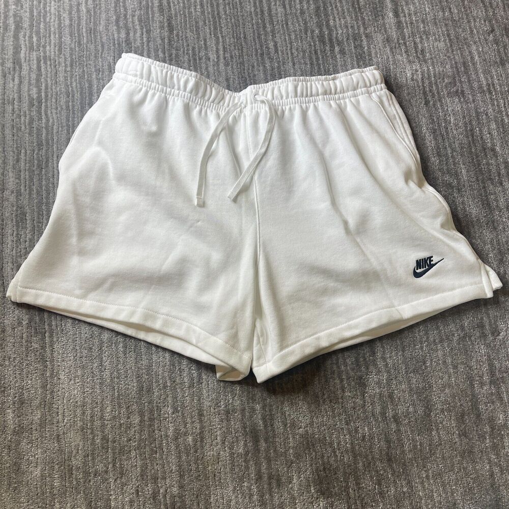 Nike Club French Terry Flow Shorts Mens XXL White New DX0731-010 Cotton Gym